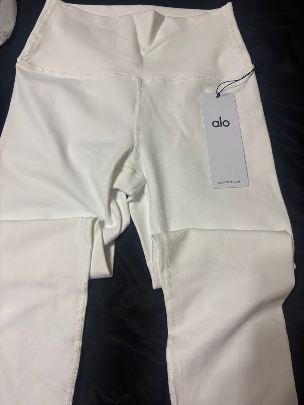 ALO Yoga White 7/8 High-Waist Performance Leggings